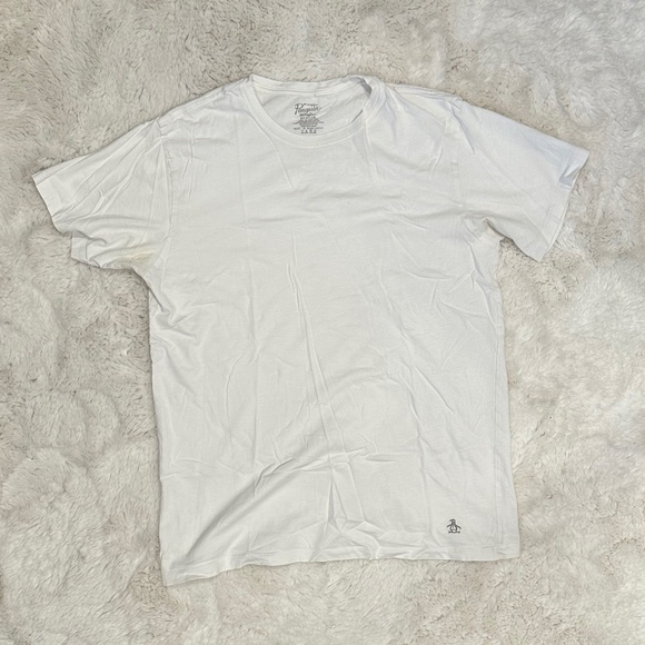 Original Penguin Plain White T-Shirt 2-Pack - Picture 1 of 4